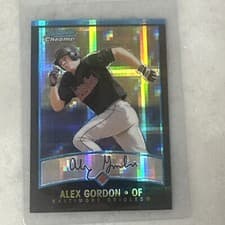 Alex Gordon 2001 Bowman Chrome card