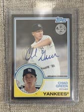 Chad Green 2018 Topps Update 1983 Baseball Autographs card