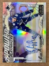 2024-25 O-Pee-Chee Platinum Power Playmakers Elias Pettersson #PM-5 card