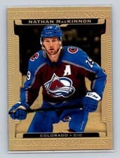 Nathan MacKinnon 2022 Upper Deck Tim Hortons Gold Etchings card