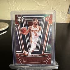 2024-25 Panini Totally Certified The Mighty Trae Young #21 card