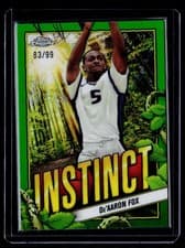 2024-25 Topps Chrome Instinct De'Aaron Fox #INS-22 card