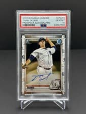 Tarik Skubal 2020 Bowman Chrome Prospects Autograph card