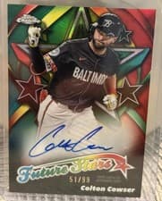 2025 Topps Chrome Future Stars Autographs Colton Cowser #FSA-CC card