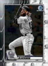 Charlie Blackmon 2020 Bowman Chrome card