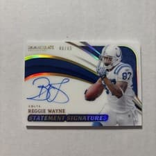 Reggie Wayne 2024 Panini Immaculate Collection Statement Signatures card