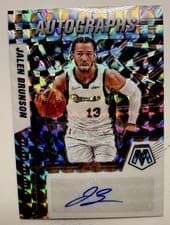 Jalen Brunson 2021 Panini Mosaic Autographs card