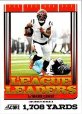 2025 Score League Leaders Ja’Marr Chase #2 card