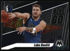 2019 Panini Mosaic Give and Go Luka Doncic Green Mosaic #10 card