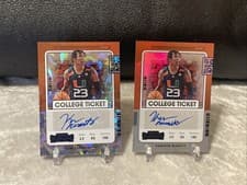 Kameron McGusty 2022 Panini Chronicles Draft Picks Contenders College Ticket Autograph card