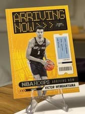 Victor Wembanyama 2023 Panini Hoops Arriving Now card