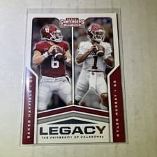Baker Mayfield/Kyler Murray 2020 Panini Contenders Draft Picks Legacy card