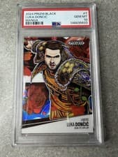 Luka Doncic 2024 Panini Prizm Black Manga card