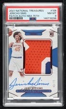 Jericho Sims 2021 Panini National Treasures card