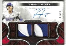 2025 Topps Tier One Autographed Relics Freddie Freeman #AT1R-FF card