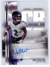 2024 Topps Signature Class Rookie Class Crystal Clear Autographs Nate Wiggins #RCC-NW card