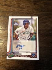 2025 Topps Pro Debut Chrome Autographs Pablo Guerrero #PDC-172 card