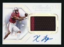 Xavier Legette 2024 Panini National Treasures Collegiate Flawless Rookie Patch Autograph card