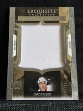 2025-26 Upper Deck Black Diamond Exquisite Extra Exquisite Jersey Chris Chelios #ECE-CC card