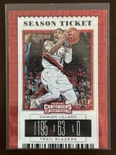 Damian Lillard 2019 Panini Contenders card