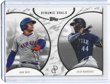 2025 Topps Dynamic Duals Base Set Juan Soto / Julio Rodríguez #10 card