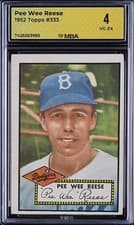Pee Wee Reese 1952 Topps card