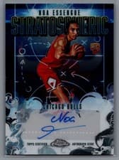2025-26 Topps Chrome Stratospheric Signatures Rookies Noa Essengue #SMR-NE card