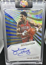 Julius Erving 2018 Panini Revolution Autographs card