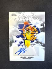 2025-26 Topps Chrome Sky Write Signatures Myles Turner #SWS-MT card