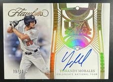 Yohandy Morales 2024 Panini Flawless USA Baseball Signatures card