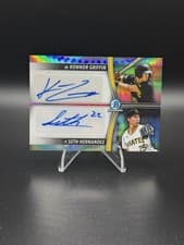 2025 Bowman Draft Prospect Dual Autographs Konnor Griffin/Seth Hernandez #PDA-GHE card