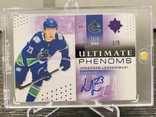 2024-25 Upper Deck Ultimate Collection Ultimate Phenoms Jonathan Lekkerimaki #UP-LE card