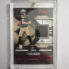 2025 Panini Absolute War Room Materials Tyler Shough #WRM-TSH card