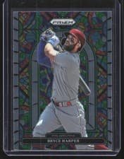 Bryce Harper 2022 Panini Prizm Stained Glass card