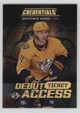 2025-26 Upper Deck Credentials Base Set Matthew Wood #129 card