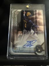 Jackson Chourio 2022 Bowman Chrome Mega Box Mojo Autographs card