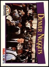 Denver Nuggets 1991-92 Hoops Base Set card