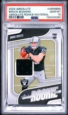 Brock Bowers 2024 Panini Absolute Absolute Rookie Materials card