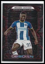 Moises Caicedo 2022 Panini Obsidian card