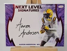 2026 SAGE Football Next Level Signatures Aaron Anderson #NLS-AA card