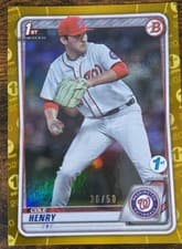 Cole Henry 2020 Bowman Draft 1st Edition card