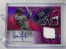 2025 Topps Pristine Popular Demand Autograph Relics Aaron Judge #PPDAR-AJ card