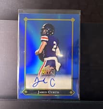 2025 Leaf Metal 92 Autographs Jared Curtis #92L-JC1 card