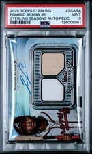 2025 Topps Sterling Seasons Autographed Relic Ronald Acuña, Jr. #SSA-RA card