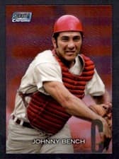 Johnny Bench 2018 Stadium Club Chrome card