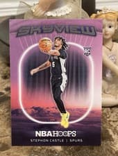 Stephon Castle 2024 Panini NBA Hoops Skyview card
