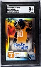 2025 Bowman University Chrome Mascots Autographs Smokey #BCM-TEN card