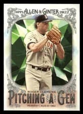 Roger Clemens 2022 Topps Allen & Ginter Pitching a Gem card