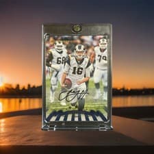 Jared Goff 2018 Donruss Optic 1998 Tribute Autograph card