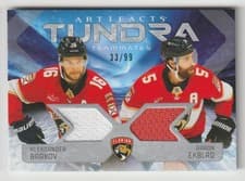 2025-26 Upper Deck Artifacts Tundra Teammates Duos Aaron Ekblad/Aleksander Barkov #T2-EB card